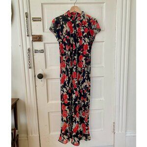 Vintage Sheer Floral Dress